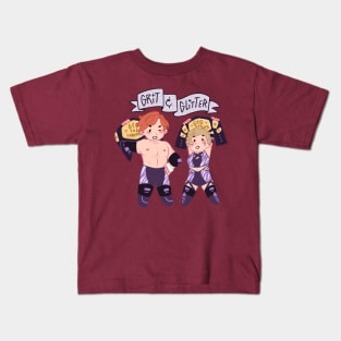 Grit & Glitter Tag Team Champions Kids T-Shirt